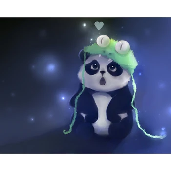 Karikatúra, roztomilá panda cross stitch diamond výšivky domáce dekorácie 5D Diy diamond maľovanie drahokamu maľovanie remesiel dary
