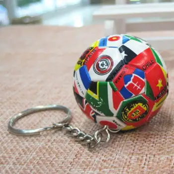 Keychain Svete Flag Football Visí Dekor Odolné Auto prívesok na Taška