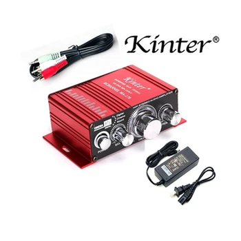 Kinter MA-170 Red12V Mini Hi-Fi Stereo Audio Zosilňovač s 5A napájací zdroj