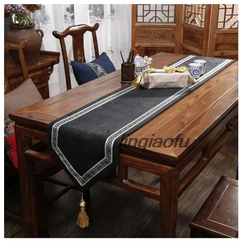 Klasická bavlna malomocný stolové vlajky Japonský čaj mat Zenu bielizeň textílie čaj príznak Tabuľka runner