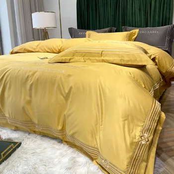 Klasické posteľná bielizeň Nastaviť Luxusné Ice hodváb Posteľná Bielizeň Lete Perinu bytový Textil Queen Size Bed Nastaviť Cumlík Hodváb posteľná bielizeň Sady
