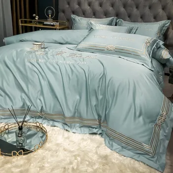 Klasické posteľná bielizeň Nastaviť Luxusné Ice hodváb Posteľná Bielizeň Lete Perinu bytový Textil Queen Size Bed Nastaviť Cumlík Hodváb posteľná bielizeň Sady
