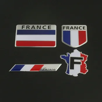 Kovové Odznaky Auto samolepky pre Francúzsko nálepky na aute nálepku Francúzsko modifikácie tela modifie
