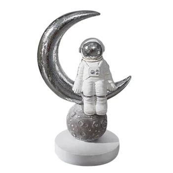 Kreatívny Priestor Muž Astronaut Socha Kozmonaut Figúrka Model Živice Remesiel Socha Domáce Dekorácie
