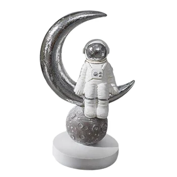 Kreatívny Priestor Muž Astronaut Socha Kozmonaut Figúrka Model Živice Remesiel Socha Domáce Dekorácie