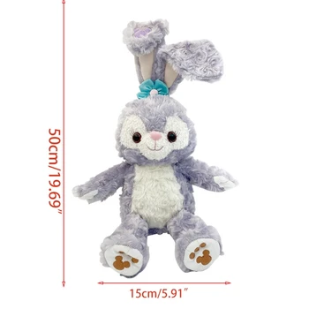 Králik Bunny Doll, Dlhé Uši Králik Plnené Bábiky, Plyšové Hračky Dieťa Spí Mate 54DF