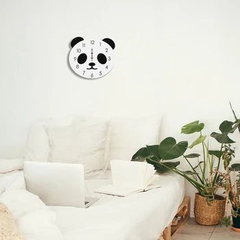 Krásne Panda Hodiny Nástenné Samolepky Pre Deti Izby Nástenné Hodiny Domáce Dekorácie Hodiny Nálepky