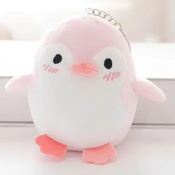 Krásne Penguin Zvierat Plnené Bábika Plyšové Hračky Keychain Kľúča Držiteľa Taška Prívesok Cca 12 cm kľúčenke Reťazca Darček Hračka Kytice Bábiky
