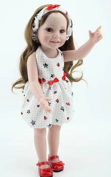 Krásne dievča módne dieťa Americký Bábiky hračky 45 cm full vinyl bebe reborn batoľa, bábiky, hračky pre deti Narodeninám Juguetes
