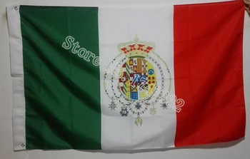 Kráľovstvo z Dvoch Sicilies1860-1861 Taliansko Ensign Vlajka hot predať dobre 3X5FT 150X90CM Banner mosadze, kov diery