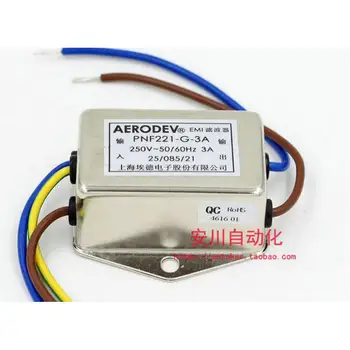Kvalitné AERODEV EMI jednofázový STRIEDAVÝ filter PNF221-G 2A 3A 6A 10A Wave Filter,-2 KS v balení