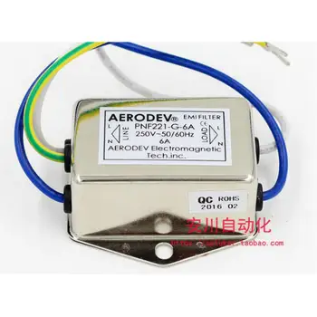 Kvalitné AERODEV EMI jednofázový STRIEDAVÝ filter PNF221-G 2A 3A 6A 10A Wave Filter,-2 KS v balení