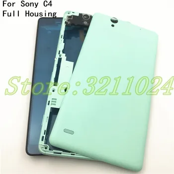 Kvalitné Originálne Pre Sony Xperia C4 S55T E5333 Nové bývanie Uprostred Frame panel Kryt S kryt Batérie+NFC