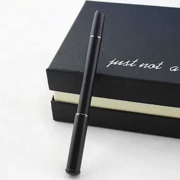 Kvalitné luxusné Plniace Perá Kovové Iraurita Matte Black Office 0,5 mm Nib Pero na Písanie Dodávky Kožené ceruzka taška