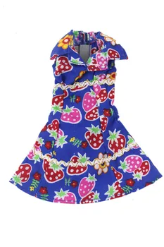 Kvetinový Modré Šaty, Oblečenie pre Barbie, CD FR Kurhn BJD Bábiky Oblečenie Príslušenstvo domček pre bábiky, hranie Rolí