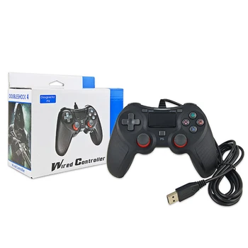 Káblové USB Herný ovládač Joypad Pre PS4 DualShock Vibrácií Ovládač Gamepads Pre PlayStation4 Pre PS3/PC Win7/8/10