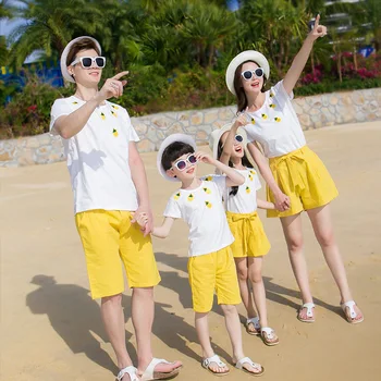 Kórejský pár oblečenie tričká college módny štýl pár milovníkov ženy letné plážové šaty, nohavice zodpovedajúce oblečenie oblečenie nosiť 33