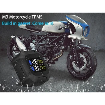 LCD Motocykel Tlaku v Pneumatikách TPMS Monitor Systému Externých Snímačov Moto Nepremokavé Bezdrôtový Alarm tlakomerom Príslušenstvo