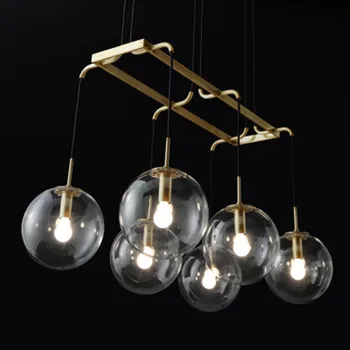 LED Postmoderných Nordic Železa, Skla Bubliny Dizajnér LED Prívesok Svetlá Pre Jedáleň kuchyňa Reštaurácia Pozastavenie Svietidlo