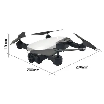 LH-X41WF 6-Os Mini Skladacia FPV Dron S WIFI HD Kamera Alititude Podržte na vzlet a Pristátie Drone s Batériami nastaviť