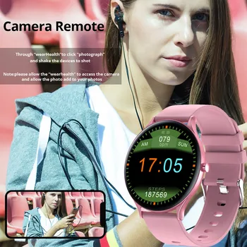 LIGE Módne Smart Hodinky Ženy, Športové Fitness Tracker Zdravie Monitor Nepremokavé Plný kruh dotykový displej Elektronické smartwatch