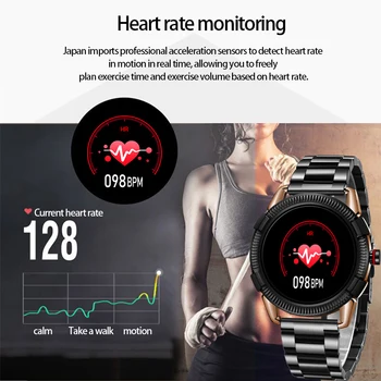 LIGE roku 2020 sa inteligentné hodinky Mužov Vodotesný IP67 Fitness Tracker Spanie Srdcovej frekvencie, Krvného Tlaku Monitor Krokomer Športové smartwatch
