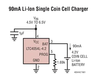 LTC4054 LTC4054LES5-4.2 LTC4054ES5-4.2 - 150mA Samostatný Lineárne Li-Ion Batériu, Nabíjačku v ThinSOT