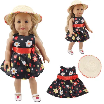 LUCKDOLL Malé Čerstvé Zahraničných Šaty Fit 18-Palcové Americký 43 cm Baby Doll Oblečenie, Príslušenstvo,Dievčatá, Hračky,Generácie,Darček