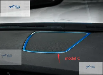 Lapetus Pre BMW 5 Series F10 2011 2012 2013 Auto Styling Centrálnej Konzoly, Reproduktor, Audio Kryt Rámu Dekorácie Výbava
