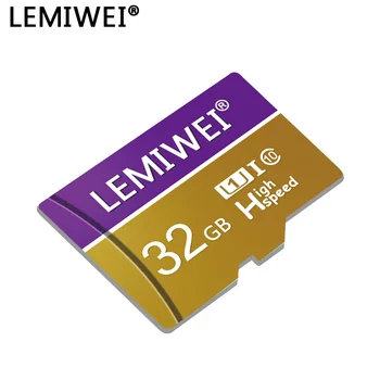 Lemiwei Pamäťová Karta 8GB, 16GB Class 10 Vysokej Rýchlosti U1Purple Mini TF Karta 32GB 64GB Zlatá Karta Pre Smartphone