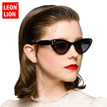 LeonLion Cat Eye S Diamond Slnečné Okuliare Ženy Značky Dizajnér Lady Okuliare Retro Street Poraziť Oculos Feminino Slnečné Okuliare
