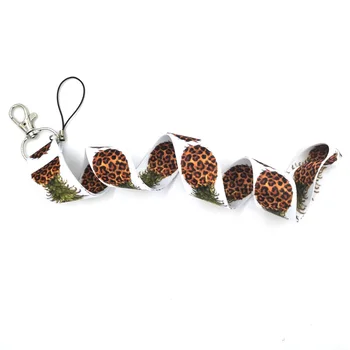 Leopard ananás Krk Laná ID odznak držiteľa karty keychain Mobilný Telefón Popruh Darček Páse s nástrojmi popruhu náhrdelník
