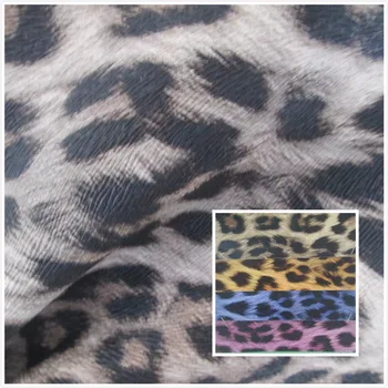 Leopard zrna 3D PVC syntetická koža, textílie, 4 farby, Hladký povrch Vhodný na dekoratívne taška couro handričkou