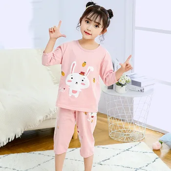Letné Bavlna Pijama Infantil-Krátke rukávy Baby Girl Šaty, Oblek Cartoon Deti, Oblečenie pre Deti Pyžamá Batoľa Chlapci Sleepwear
