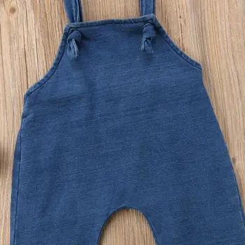 Letné Bežné Obväz Módne Batoľa Detský Baby Dievčatá Oblečenie Jeans Denim Remienky Kombinézach Playsuit Oblečenie Kombinézy 1-6Y