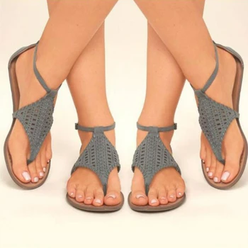 Letné Sandále Ženy Flip-flops Gladiator Bytov Topánky Žena Bežné Pracky Popruhu Pevné Duté Out Plus Veľkosť 34-43 Plážové Sandále