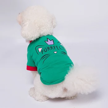 Letné T-shirt Mäkké Šteňa Psov, Oblečenie Cute Pet Dog Oblečenie Písmená Bradu Tlačiť predné končatiny Mäkké T-Shirt Top Vesty pre Malé domáce Zvieratá