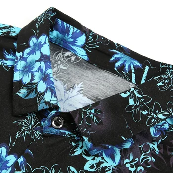 Letné pánske, Krátky Rukáv, Farebné Pláži Havajské Košele Bežné Kvet Kvetované Košele Plus Veľkosti 6XL Nové pánske Oblečenie Móda