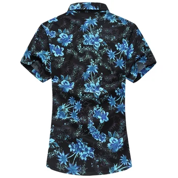 Letné pánske, Krátky Rukáv, Farebné Pláži Havajské Košele Bežné Kvet Kvetované Košele Plus Veľkosti 6XL Nové pánske Oblečenie Móda