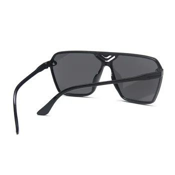 LongKeeper 2020 Vintage Nadrozmerné Okuliare Ženy Trend Námestie Flat Top Nit Farebné Slnečné Okuliare Mužov Zrkadlo Odtiene UV400