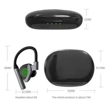 M22 Bluetooth 5.0 Bezdrôtové Slúchadlá TWS Prenosné Vonkajšie Športové Ucho Typ Subwoofer Slúchadlá Fone De Ouvido Audifonos