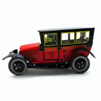 M805PAYA červená taxi nostalgické tému starožitné dekorácie osobnosti tvorivý dar tin natahovat model auta, hračky veľkoobchod