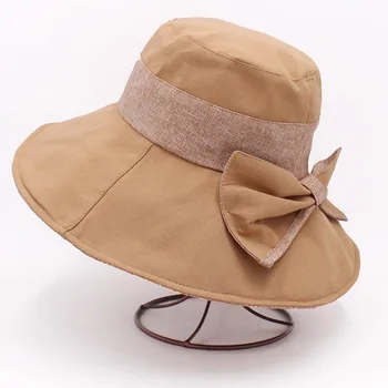 MAXSITI U Žien luk vedierko hat s hliníkovým drôtom vintage rybár klobúk módne povodí klobúk