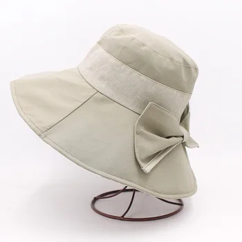 MAXSITI U Žien luk vedierko hat s hliníkovým drôtom vintage rybár klobúk módne povodí klobúk