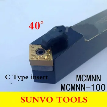MCMNN Uhol 40 or50 M model CNC sústruženie Nástroj Holde MCMNN2525M12/2525M16-80L/100L Použiť karbidu CNMG120408 vložiť MCMNN