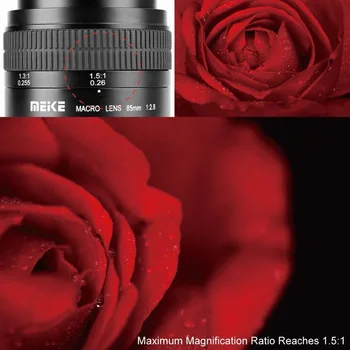 MEKE 85mm f2.8 Manuálne Zaostrenie Full Frame Makro Objektív pre Nikon DSLR Fotoaparát D500/D610/D750/D800/D810/D850/D3400/D5300/D5600