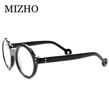 MIZHO Značky Dizajnér Prekladané Retro Okuliare Rám Mužov Kolo Optické Módne Vysokej Kvality Acetát Okuliarov, Rámov Ženy 2020