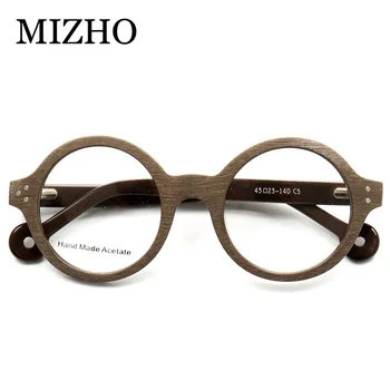 MIZHO Značky Dizajnér Prekladané Retro Okuliare Rám Mužov Kolo Optické Módne Vysokej Kvality Acetát Okuliarov, Rámov Ženy 2020