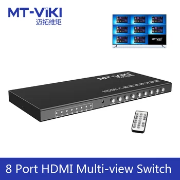 MT-VIKI 8 Port Multi-View HDMI Prepínač 8 Zobrazuje v 1 Displeja 1080P MT-SW081