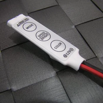 MYLB-12V Ultra Tenký Mini Prenosné RGB 5050/3528 LED StripTape Pásy Radič Stmievač